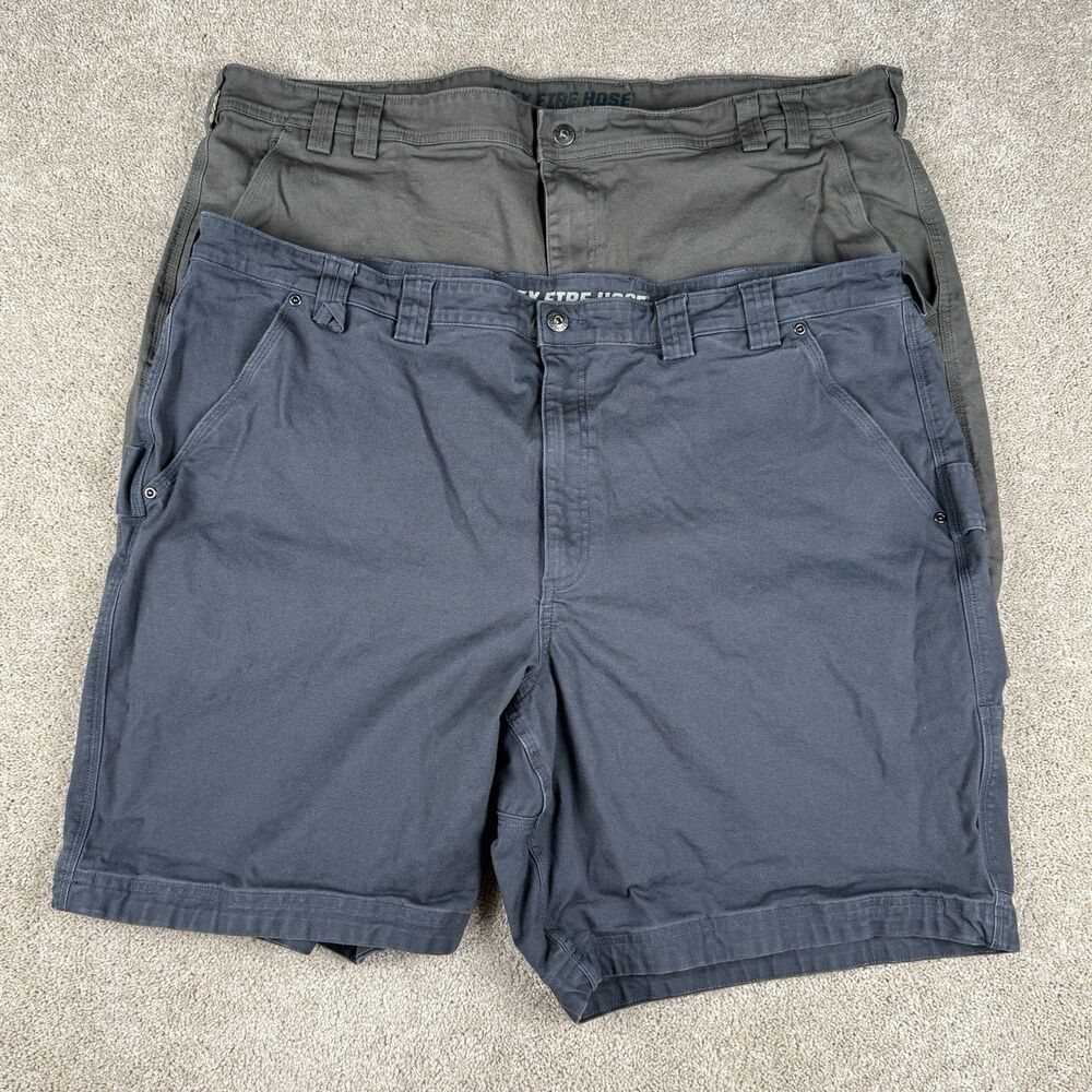 Duluth Trading Co Flex Fire Hose Ballroom Shorts Cargo Workwear Mens 48 LOT OF 2
